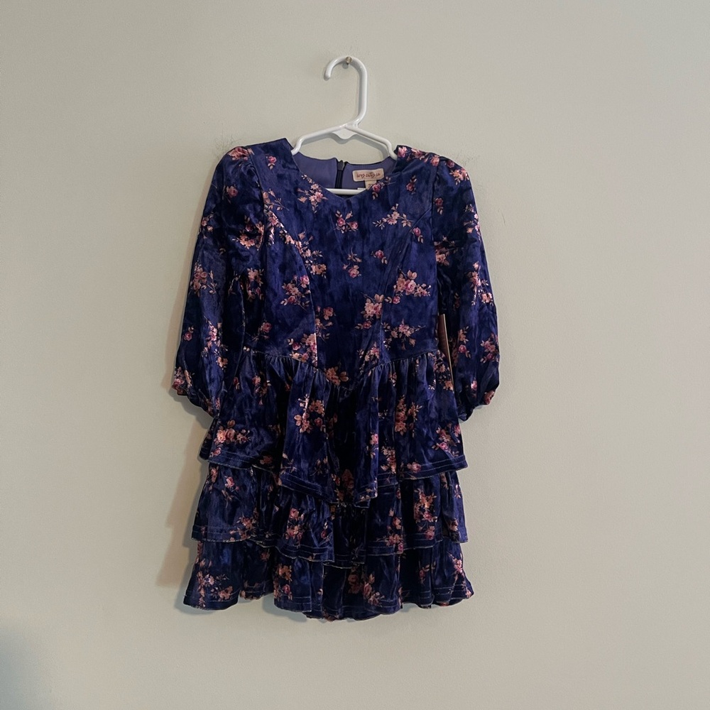 Ivy City Co Mini Nikki Dress 2T Floral Tiered Long Sleeve NWT